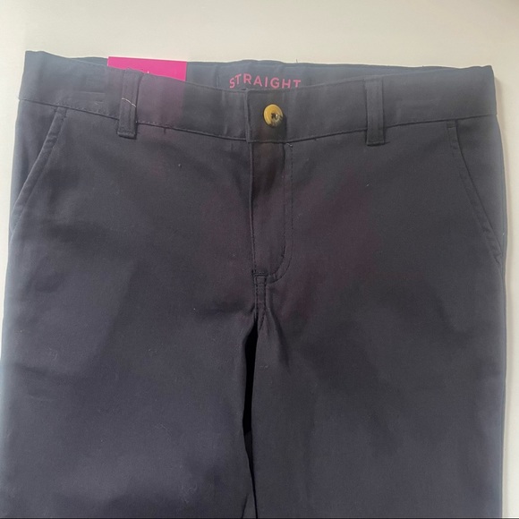 French Toast Navy Blue Adjustable-Waist Straight-Leg Uniform Pants, NWT 10.5+ - Picture 5 of 9